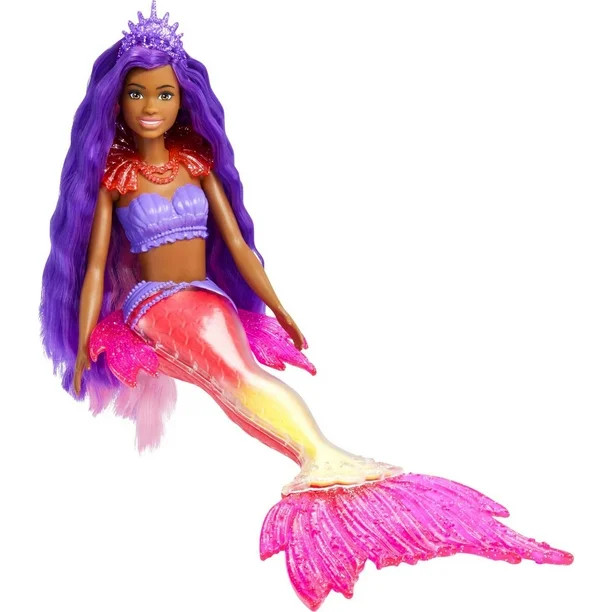 Barbie Mermaid Power "Brooklyn" Doll with Purple Hair, Seahorse Pet and Accessories | Walmart (US)