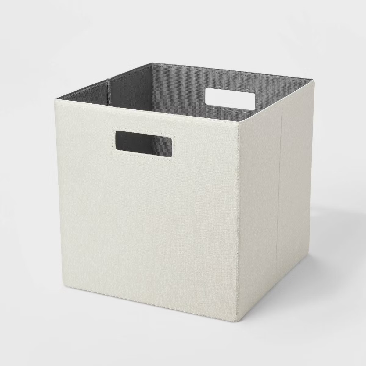 13" x 13" Fabric Bin Khaki Texture - Brightroom™ | Target