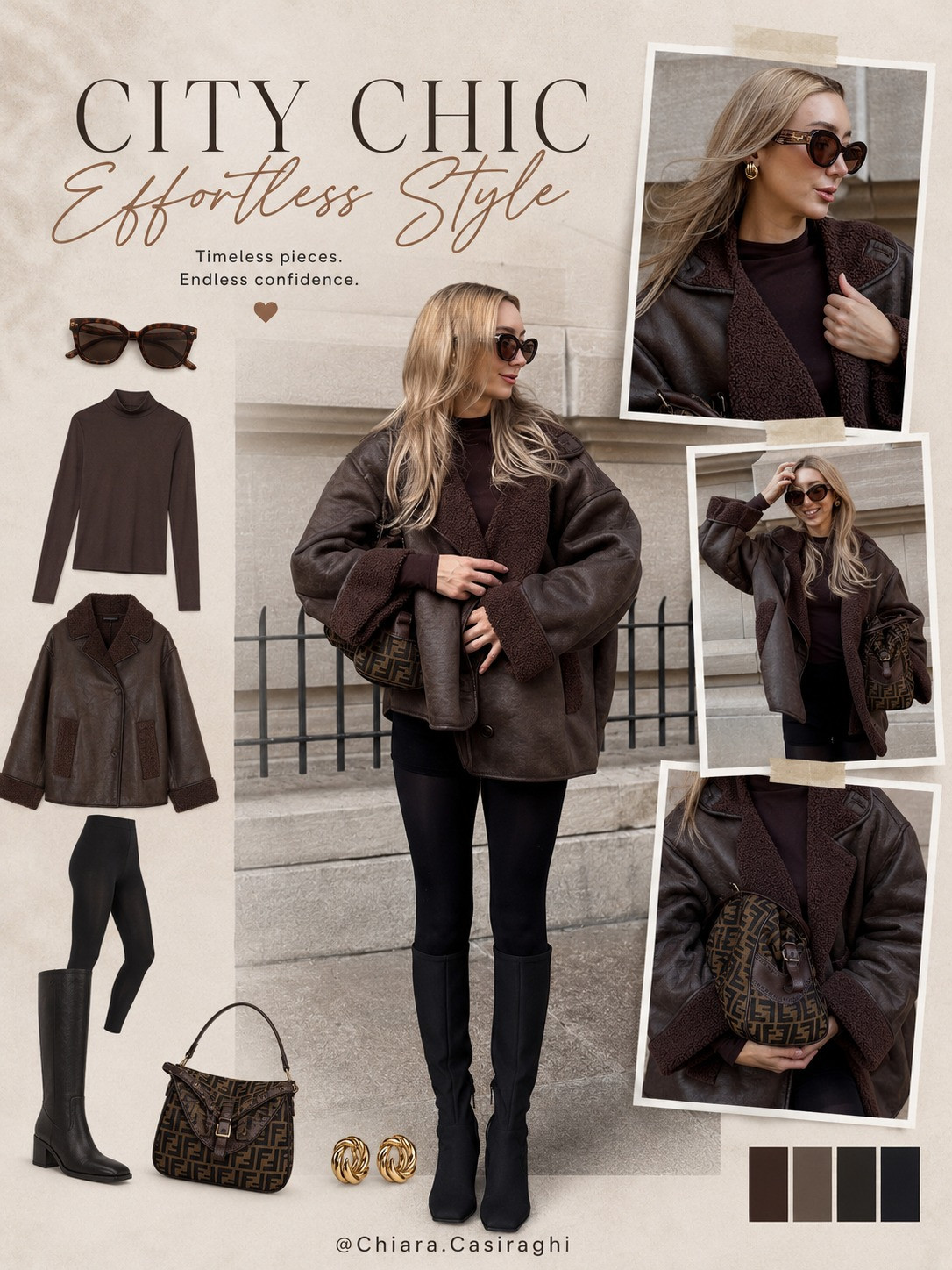 Keep it classic with these stylish leather jackets and cozy sweaters. Perfect for chilly days! #ChiaraCasiraghi
 

 #LTKootd #LTKU #LTKSaleAlert