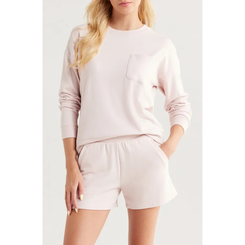 Barefoot Dreams® Malibu Brushed Fleece Pajamas in Barely Pink at Nordstrom Rack, Size Small | Nordstrom Rack