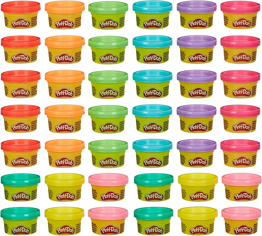 Play Doh Bulk Handout 42-Pack of 1-Ounce Modeling Compound Cans, Non Candy Halloween Handout Toys... | Amazon (US)