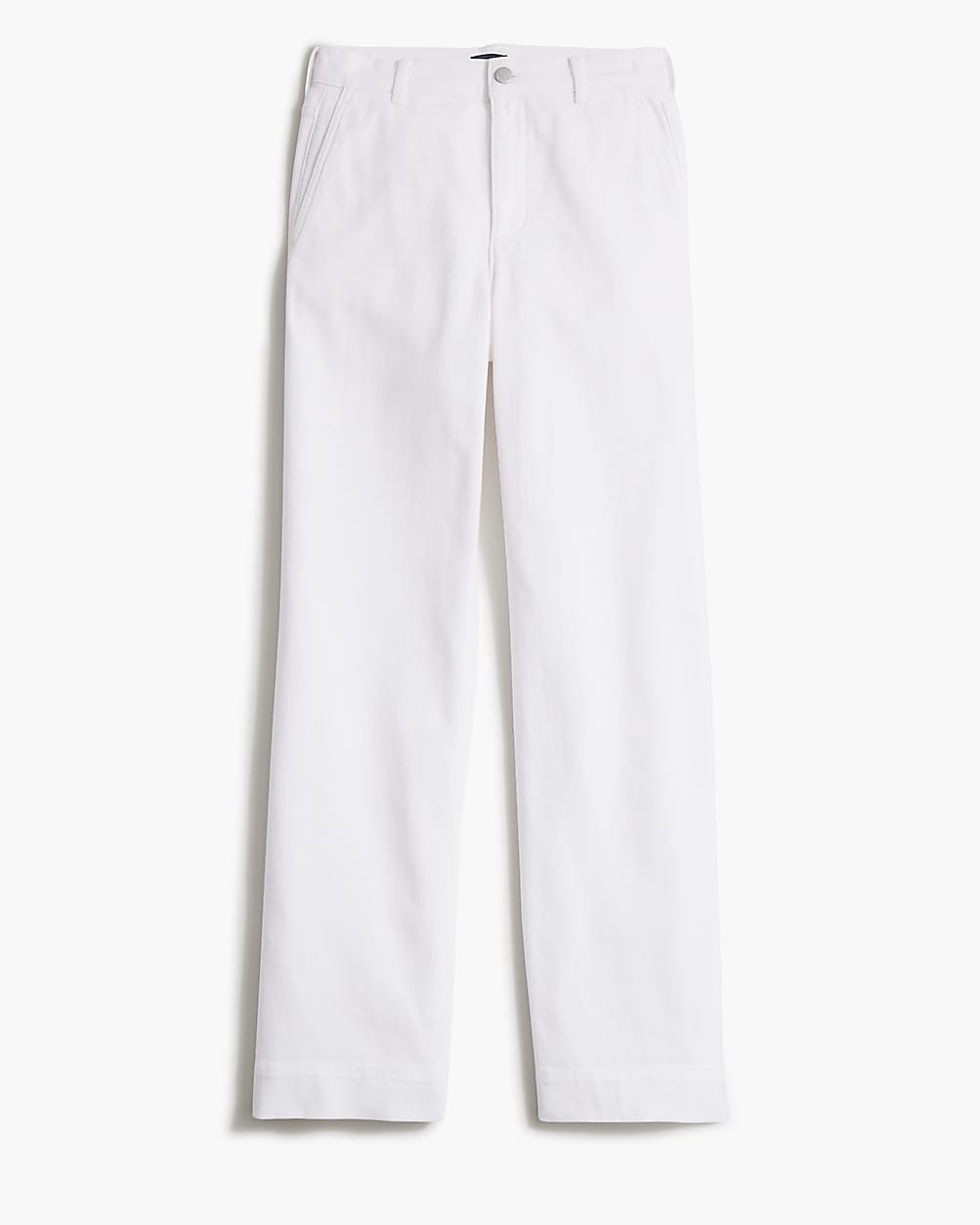 White drapey denim trouser | J.Crew Factory