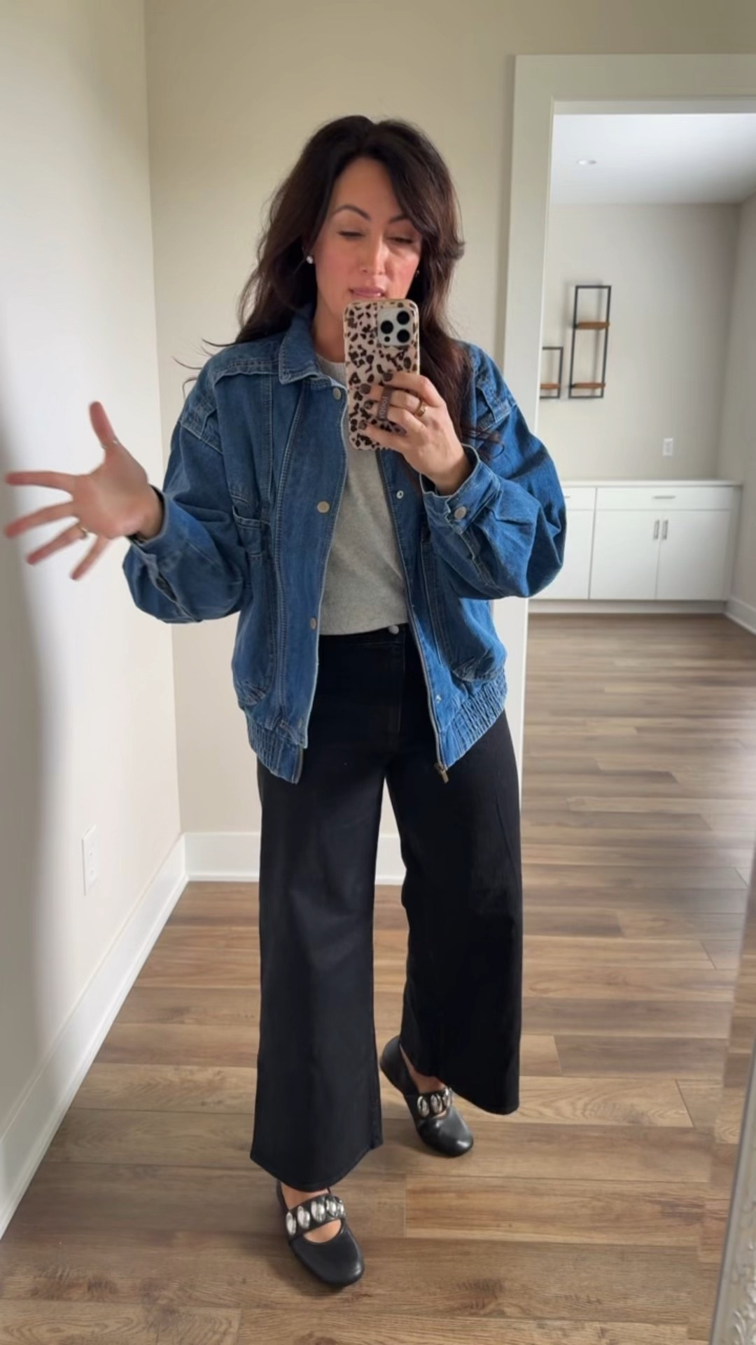 TARGET 🎯 TUESDAY 
• medium sweater 
• small denim jacket - runs oversized 
• size 8 regular denim 
• shoes true to size 


#LTKStyleTip #LTKFindsUnder50 #LTKMidsize