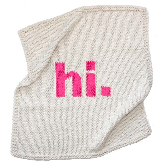 THE HI Baby Blanket | Etsy (US)