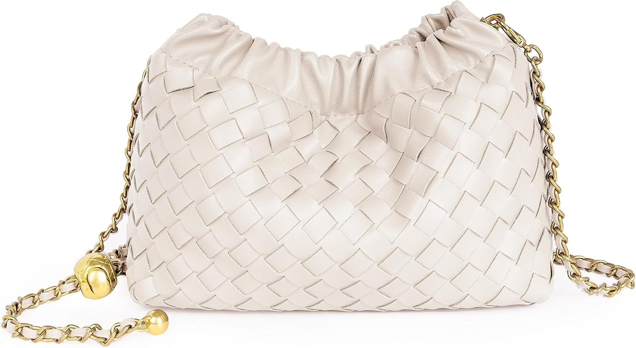 Joryin Woven Women's Crossbody Bag & Evening Purse, Trendy Dumpling Clutch & Hobo Cloud Shoulder ... | Amazon (US)