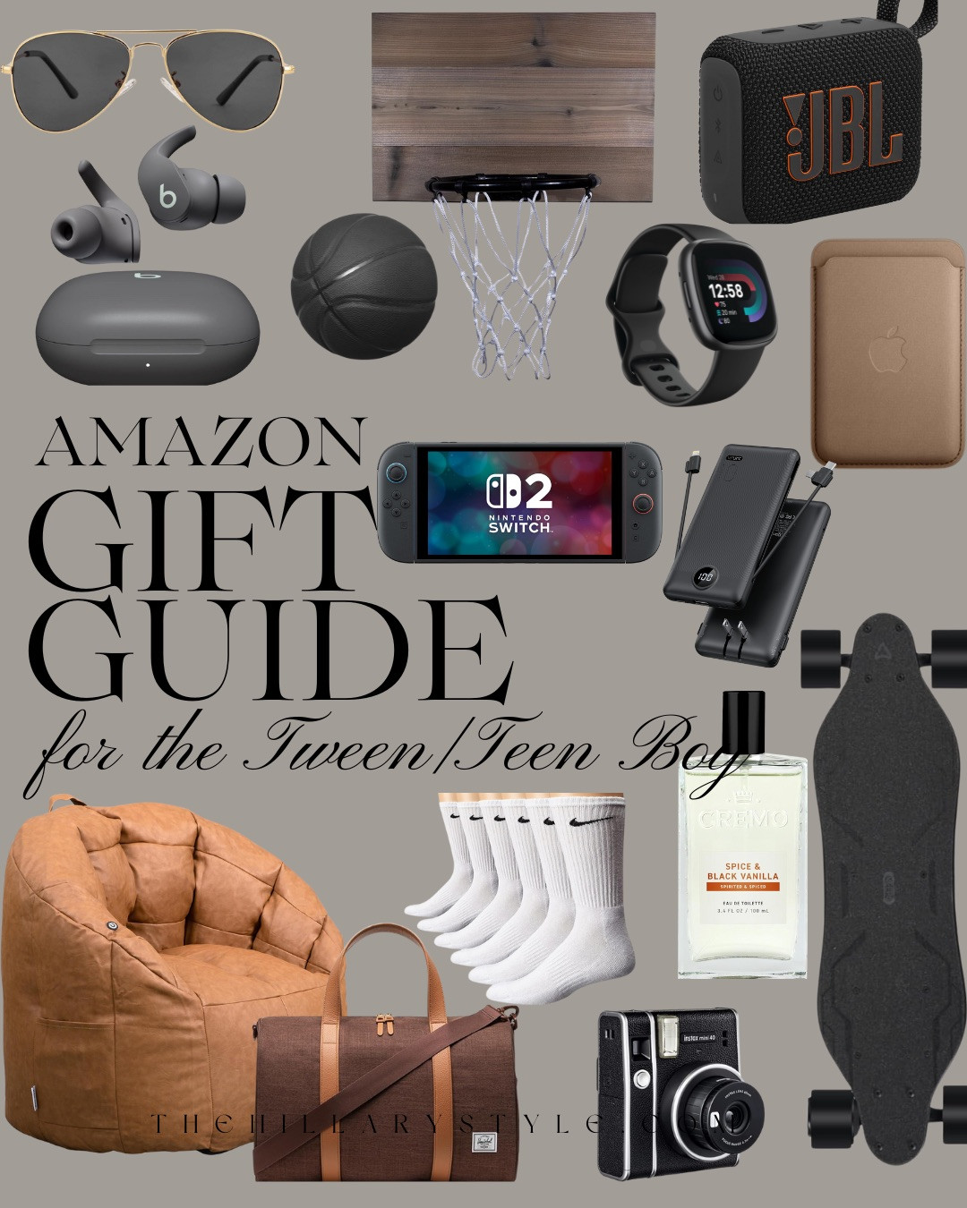 ✨HOLIDAY GIFT GUIDE EDIT · COOL PICKS FOR TWEEN & TEEN BOYS✨ Elevated, on-trend, and guaranteed to impress — this tween/teen boy gift guide is packed with the coolest finds of the season. From must-have tech and gaming favorites to sports gear and everyday essentials, these curated picks strike the perfect balance of style and fun.

#TheHillaryStyle #LuxuryHomeDecor #GiftGuide #HolidayGifts #TeenBoyGifts #TweenBoyGifts #AmazonFinds #CoolTechGifts #GamingEssentials #SportsGear #TeenStyle #HolidayInspo #KidApproved #ModernGifts 

 #LTKGiftGuide #LTKHoliday #LTKOver40
