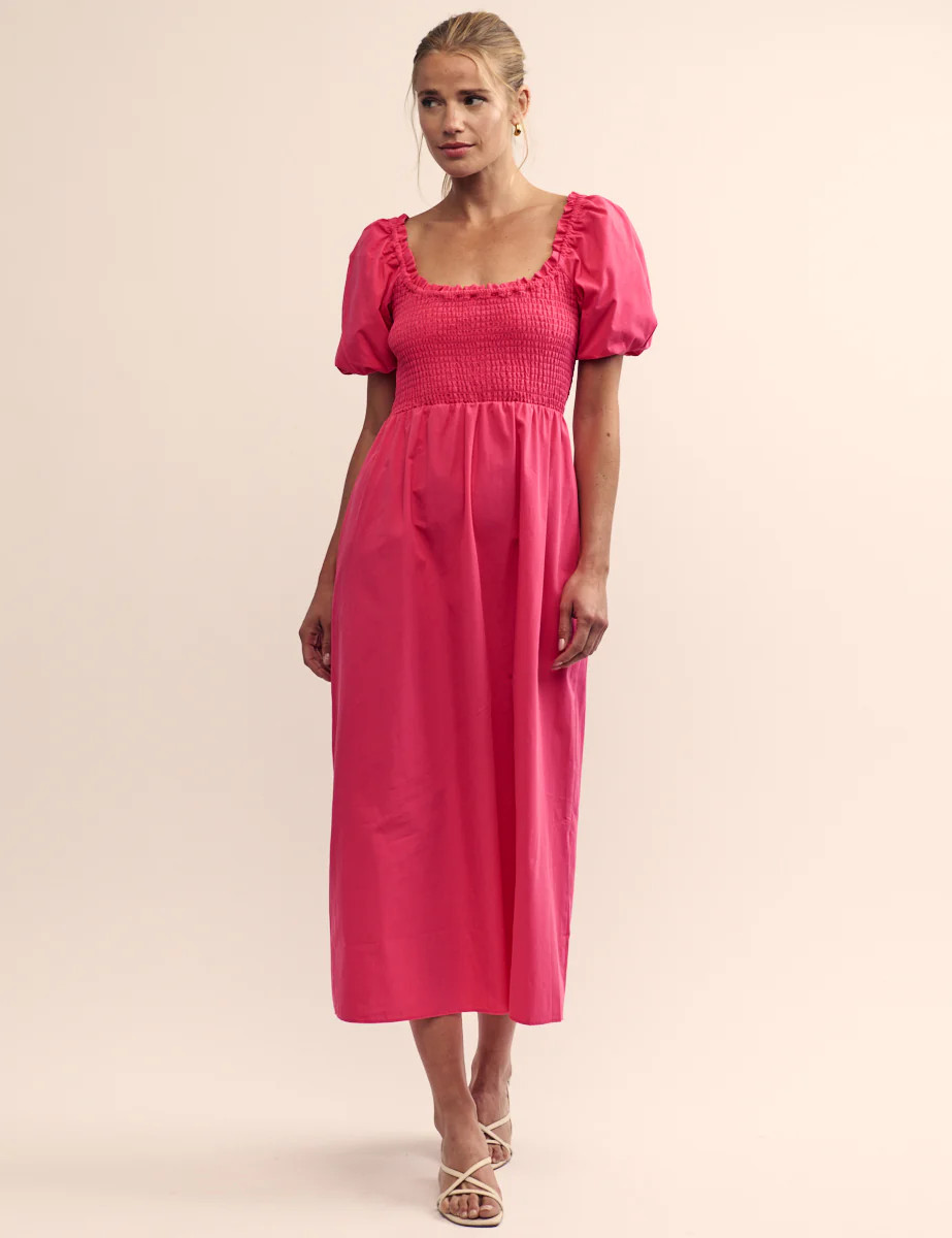 Pink Puff Sleeve Beau Midi Dress
  

  
    
      £30.00
      £75.00 | Nobody's Child