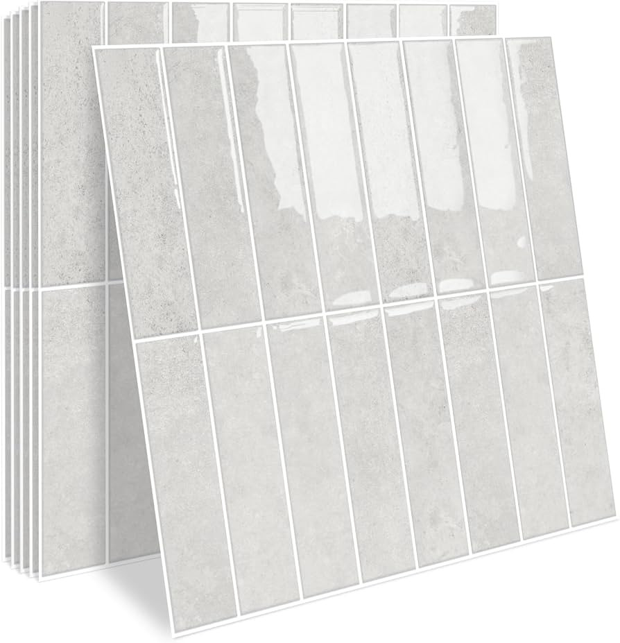 MORCART Peel and Stick Backsplash, 10 Sheets of 11.8"x11.8" - 3D Adhesive Waterproof Wall Tiles f... | Amazon (US)