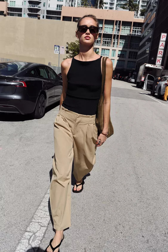 BALLOON PAPERBAG PANTS | Zara US