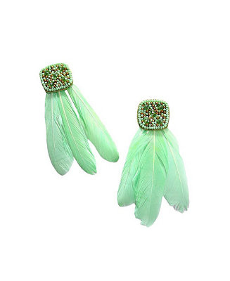 SOHI Women's Feather Drop Earrings - Macy's | Macy's