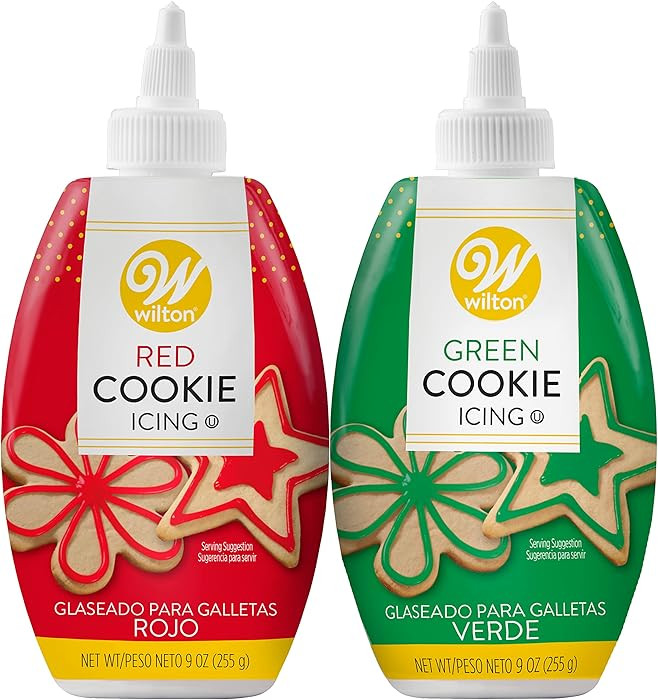 Wilton Red and Green Cookie Icing Set, 2 Count (Pack of 1) | Amazon (US)