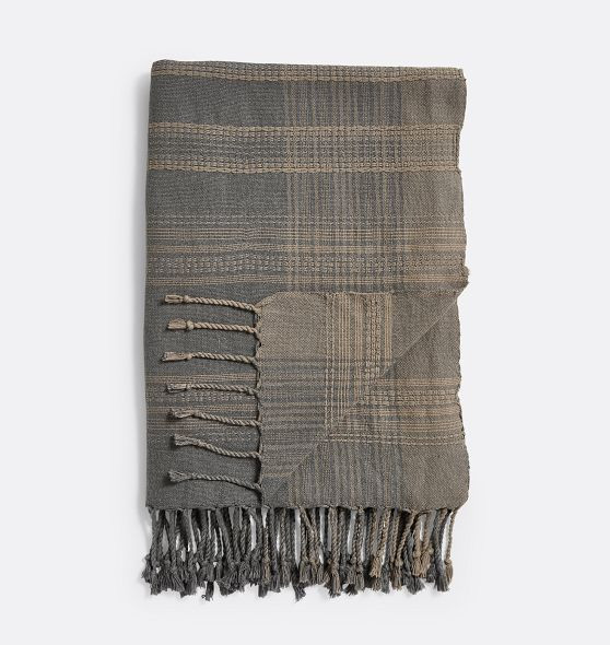 Woven Dobby Linen Throw | Rejuvenation