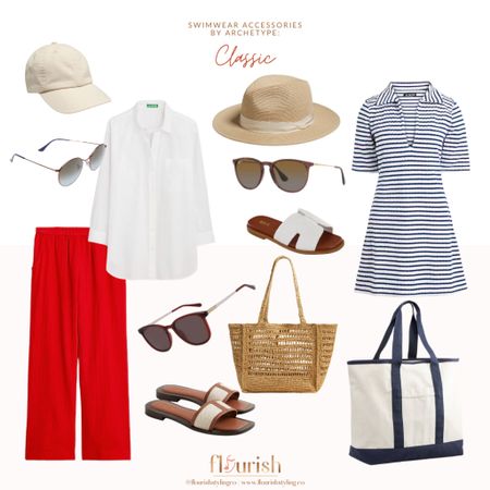 Are you a Classic Style Archetype? Check out this round up of summer and swimwear accessories that fit the bill for your personal style! #classicstyle #preppy #summer

#LTKSwim #LTKSeasonal #LTKStyleTip