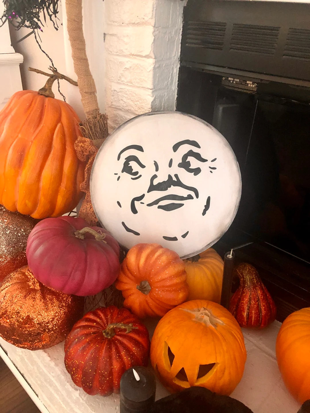 Man in the Moon Face Sign. Vintage Rustic Looking Moon Face - Etsy | Etsy (US)