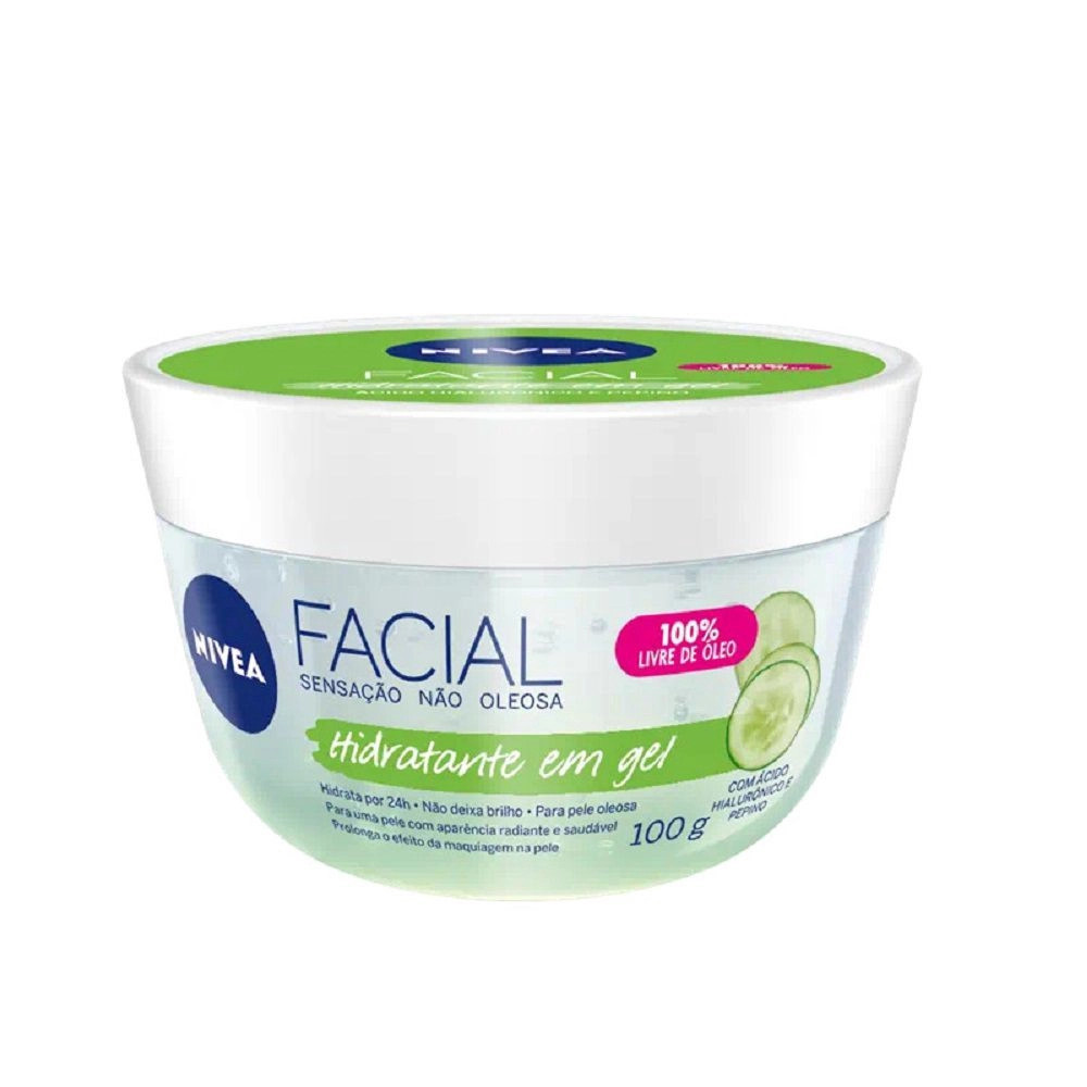 Creme Nivea gel 100g verde fresh pele oleosa pepino hialurônico para o rosto | Americanas (BR)