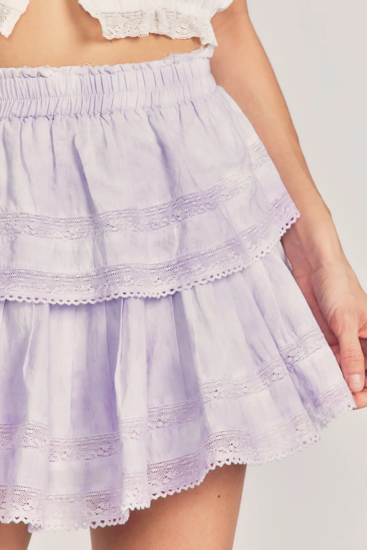 Ruffle Mini Skirt | LOVESHACKFANCY