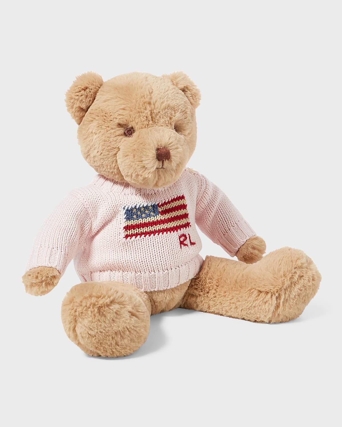 Kid's Small Flag Sweater Plush Polo Teddy Bear | Neiman Marcus
