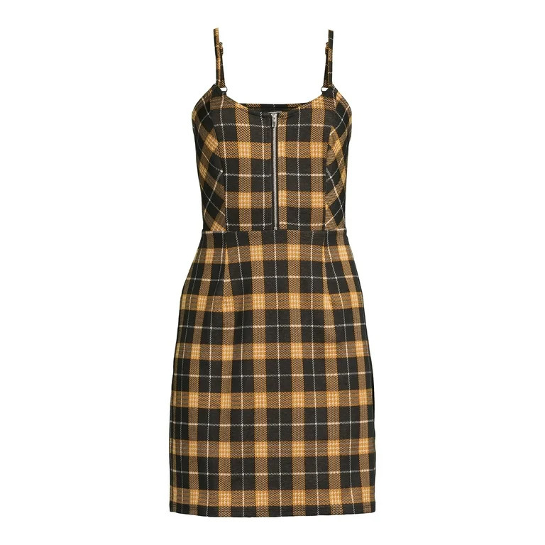 No Boundaries Juniors' Sleeveless Plaid Dress - Walmart.com | Walmart (US)