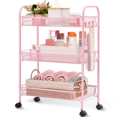 3 Tier Metal Rolling Cart | Wayfair North America