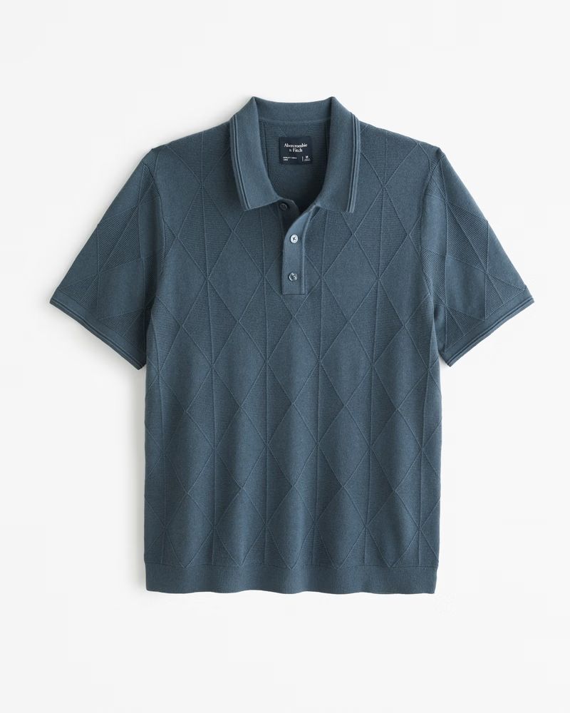 Stitch 3-Button Sweater Polo | Abercrombie & Fitch (US)