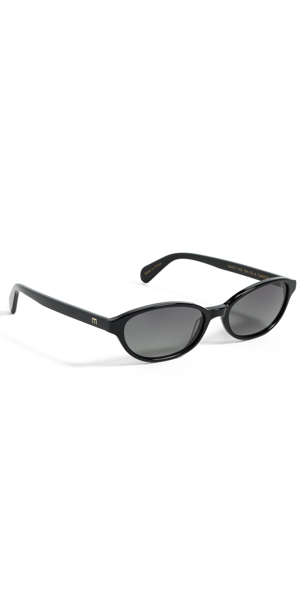 Elisa Johnson Dakota Sunglasses Gloss Black One Size | Shopbop