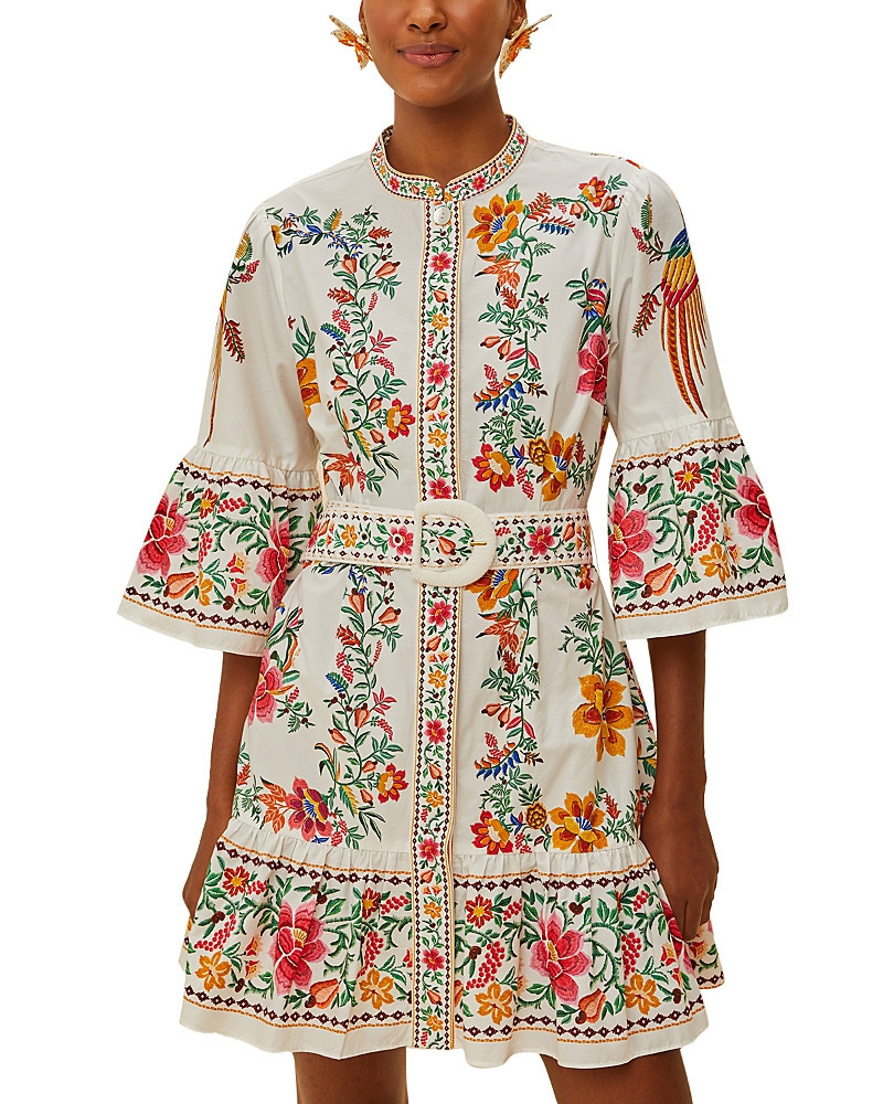 Farm Rio Delicate Forest Mini Dress | Bloomingdale's (US)