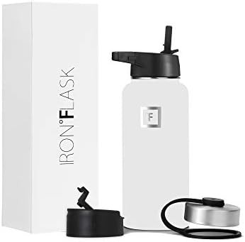 Iron Flask Sports Water Bottle - 32 Oz, 3 Lids (Straw Lid), Leak Proof, Vacuum Insulated Stainles... | Amazon (US)