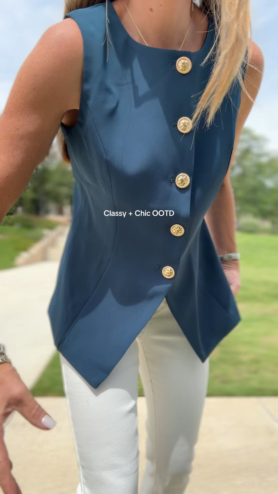 Chic vest for summer business casual, church, classy vibes all around 💗☀️

#LTKootd #LTKWorkwear #LTKOver40
