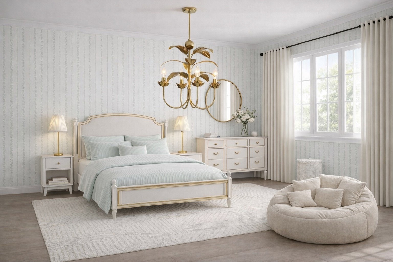 This dreamy girl bedroom is all about soft neutrals, cozy textures, and warm lighting 🤍 The creamy beige tones, elegant gold accents, and layered bedding create a calm, feminine space that feels both cozy and elevated.

#LTKHome #LTKKids #LTKU