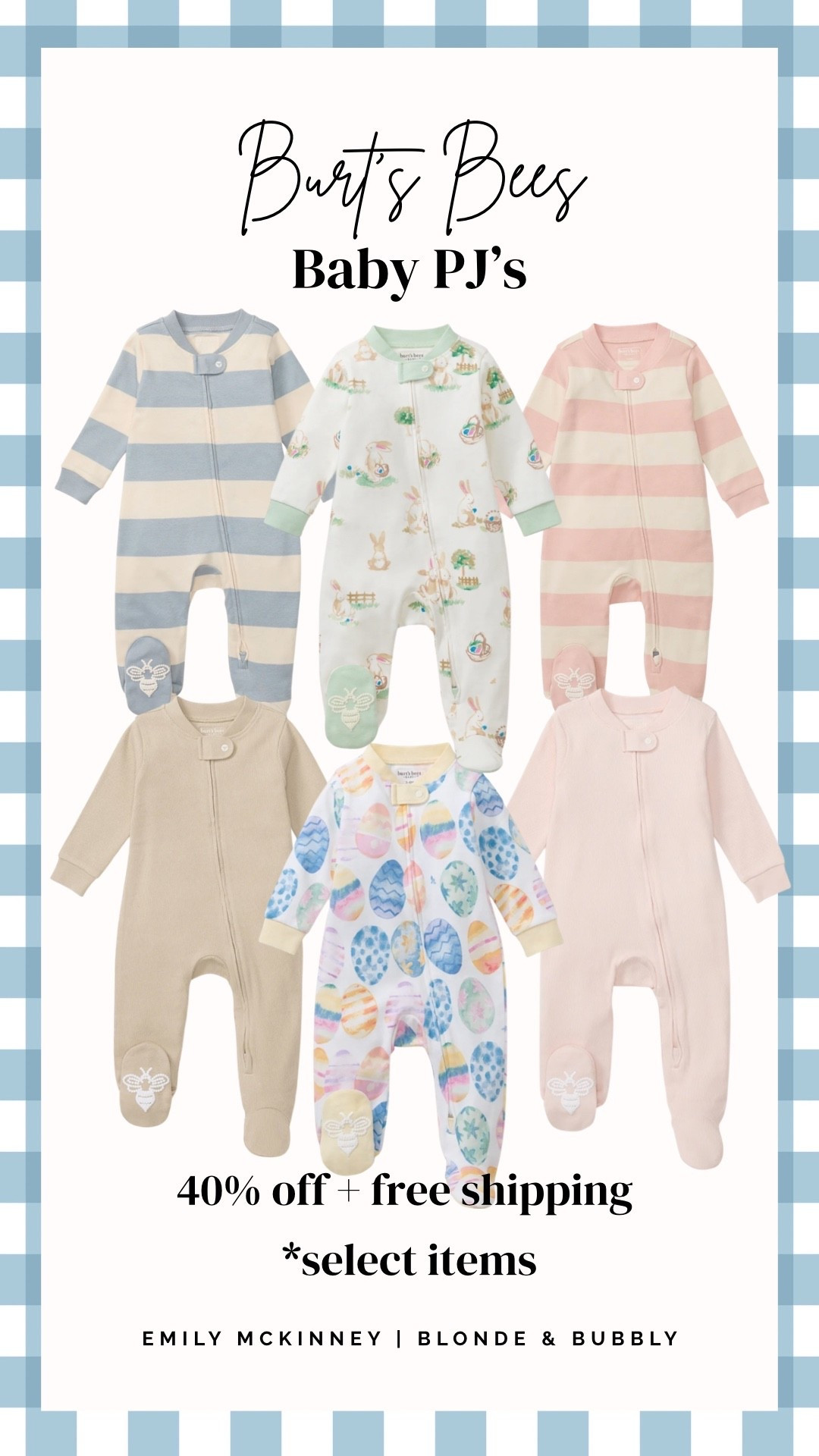 Burt’s Bees baby pajama sale! Cute spring & Easter picks - add to your Easter basket! 🐰💛

#LTKBaby #LTKSaleAlert #LTKSpringSale