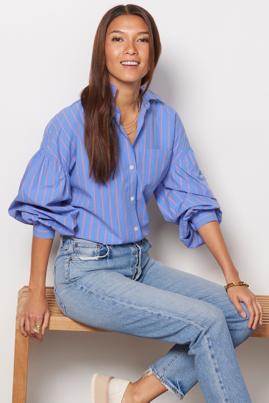 RAILS Janae Lima Stripe Button Down | EVEREVE | Evereve