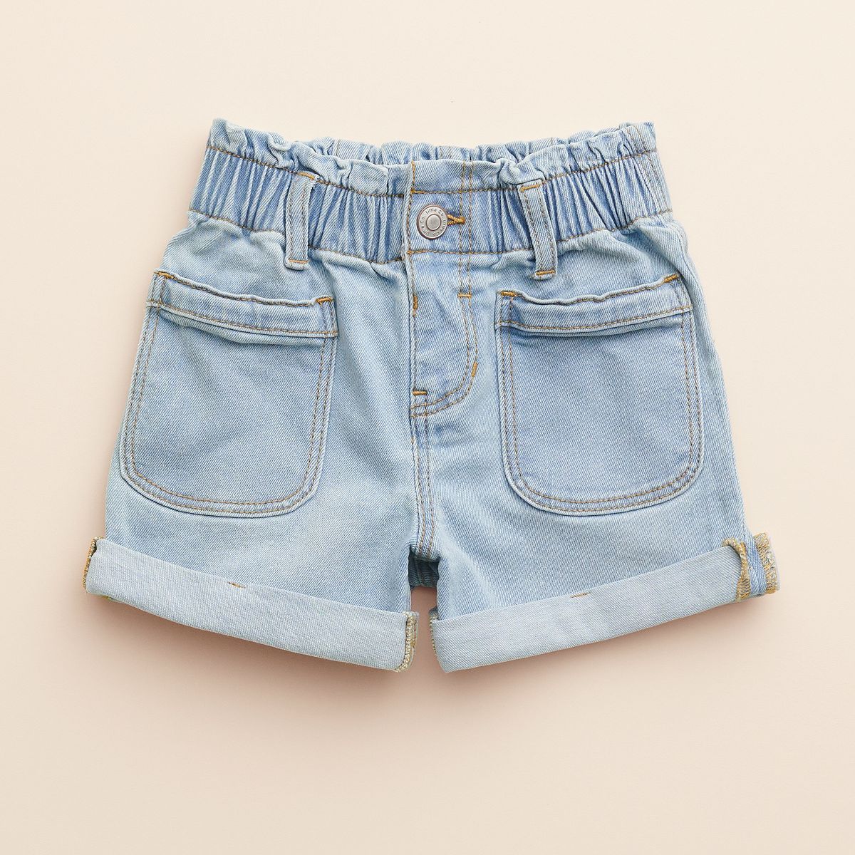 Girls 4-8 Little Co. by Lauren Conrad Paper-Bag Waist Denim Shorts | Kohl's