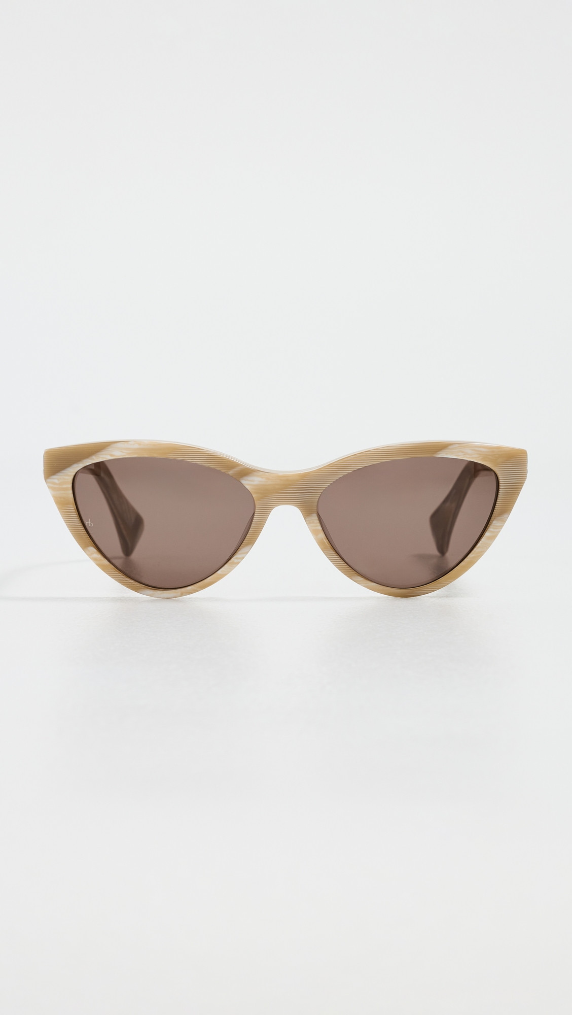 rag & bone Cat Eye Acetate Sunglasses Shiny Bone Horn One Size | Shopbop