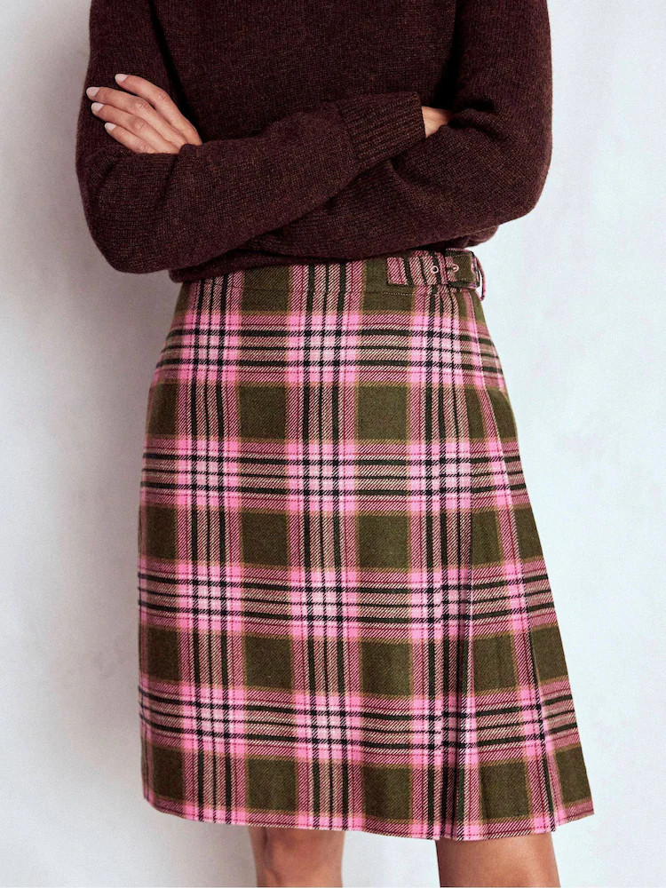 Boden Helen Wool Kilt Skirt | Next EU