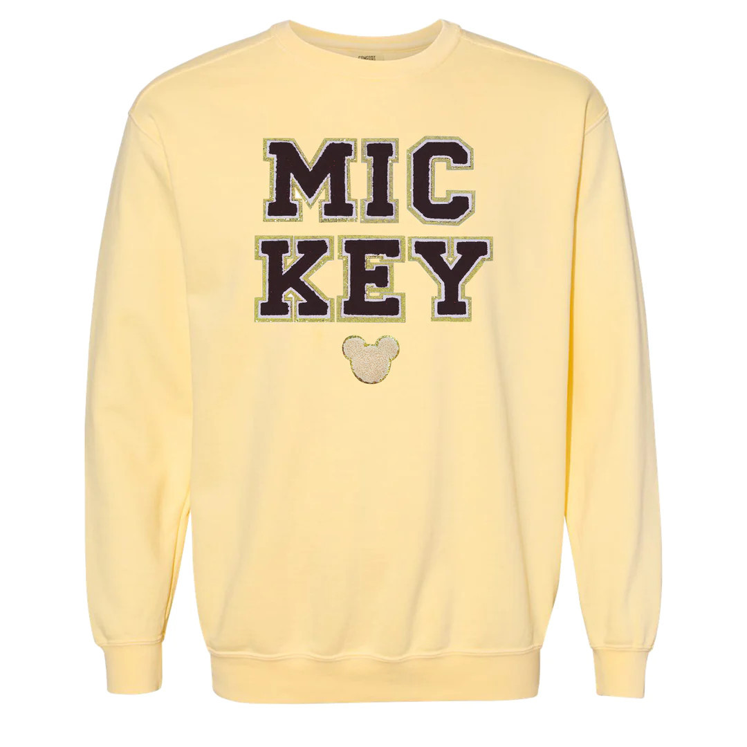 Make It Yours™ Letter Patch Icon Comfort Colors Crewneck Sweatshirt | United Monograms