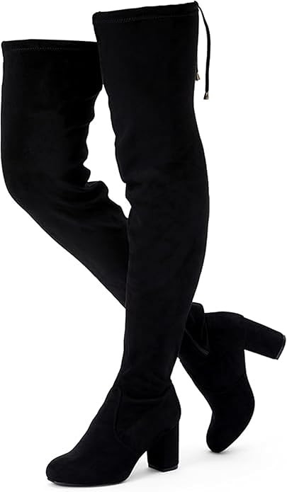 Vepose Women's Aria Thigh High Over The Knee Boots, Cute Suede Long Boots with High Heel and Inne... | Amazon (US)
