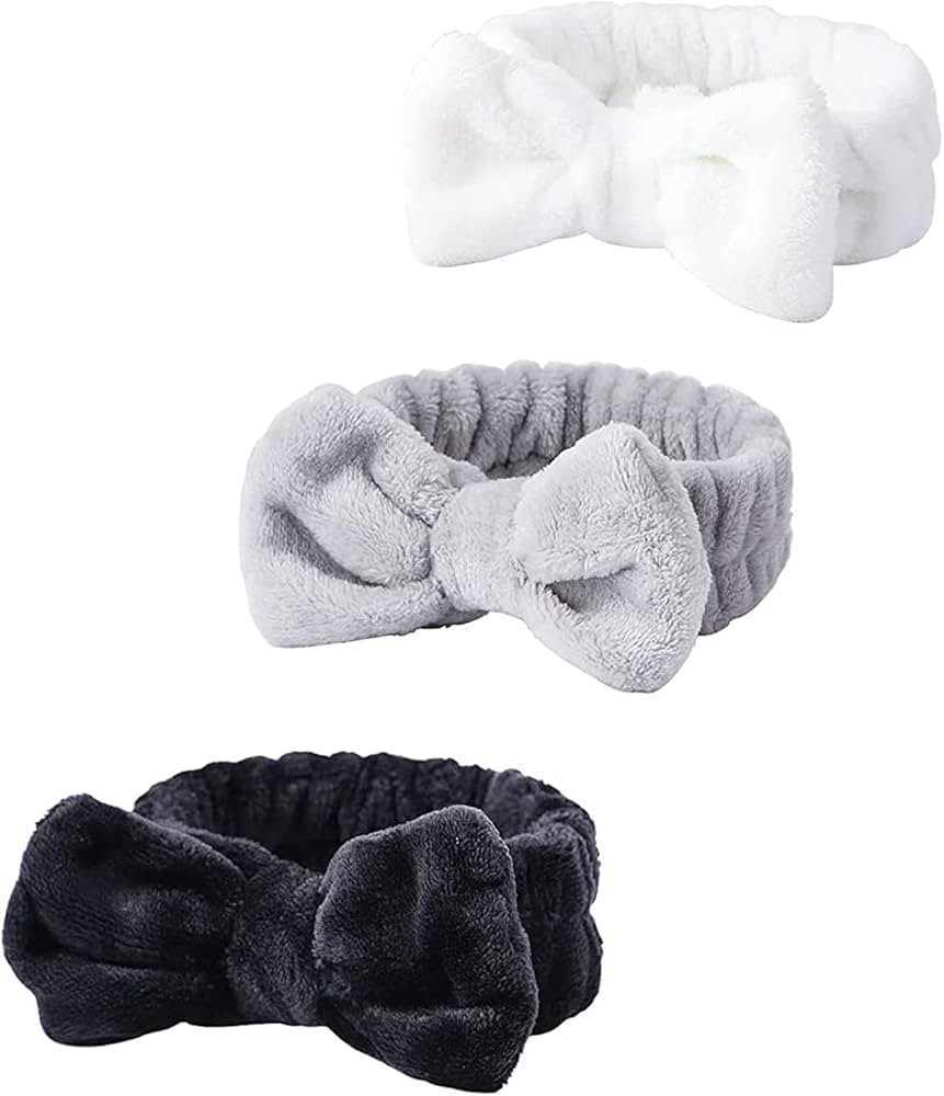 WSYUB Spa Headband, Makeup Headband, Fluffy Makeup Headbands, Slumber Party Supplies, Facial Head... | Amazon (US)