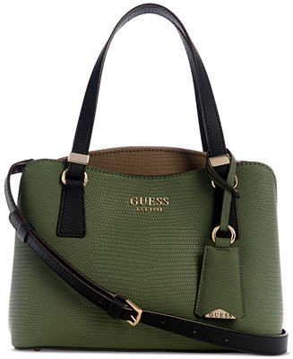 GUESS Lyndi Small Triple Compartment Girlfriend Satchel - Macy's | Macy's