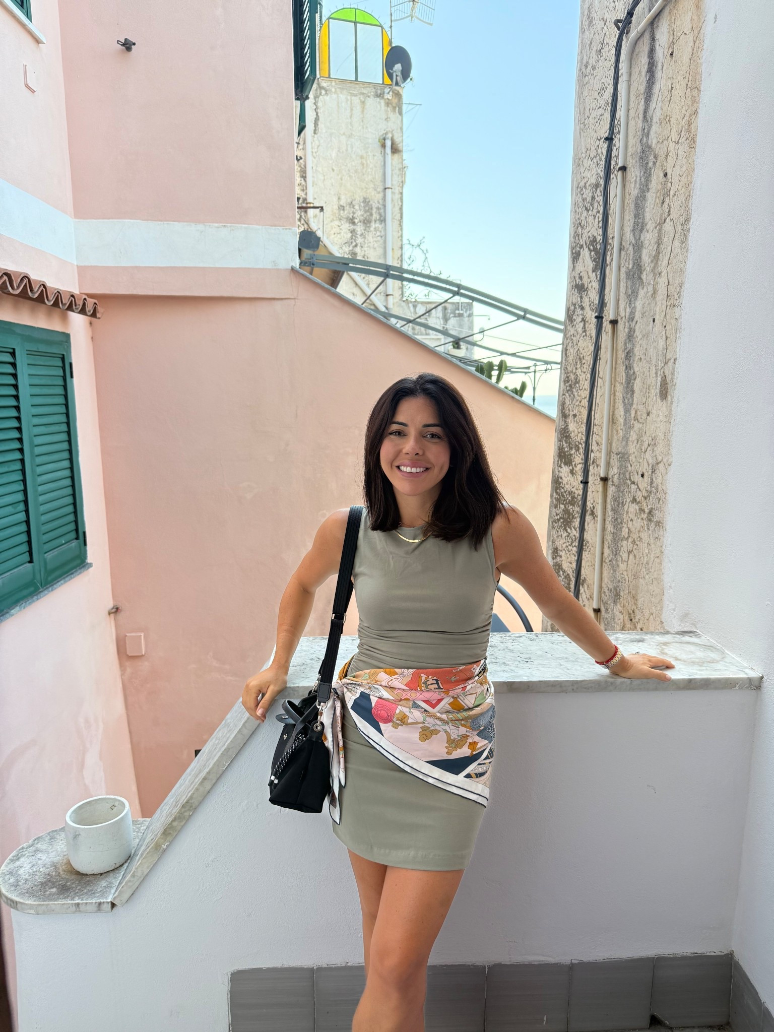 What I wore in positano! 
Dress - XS 