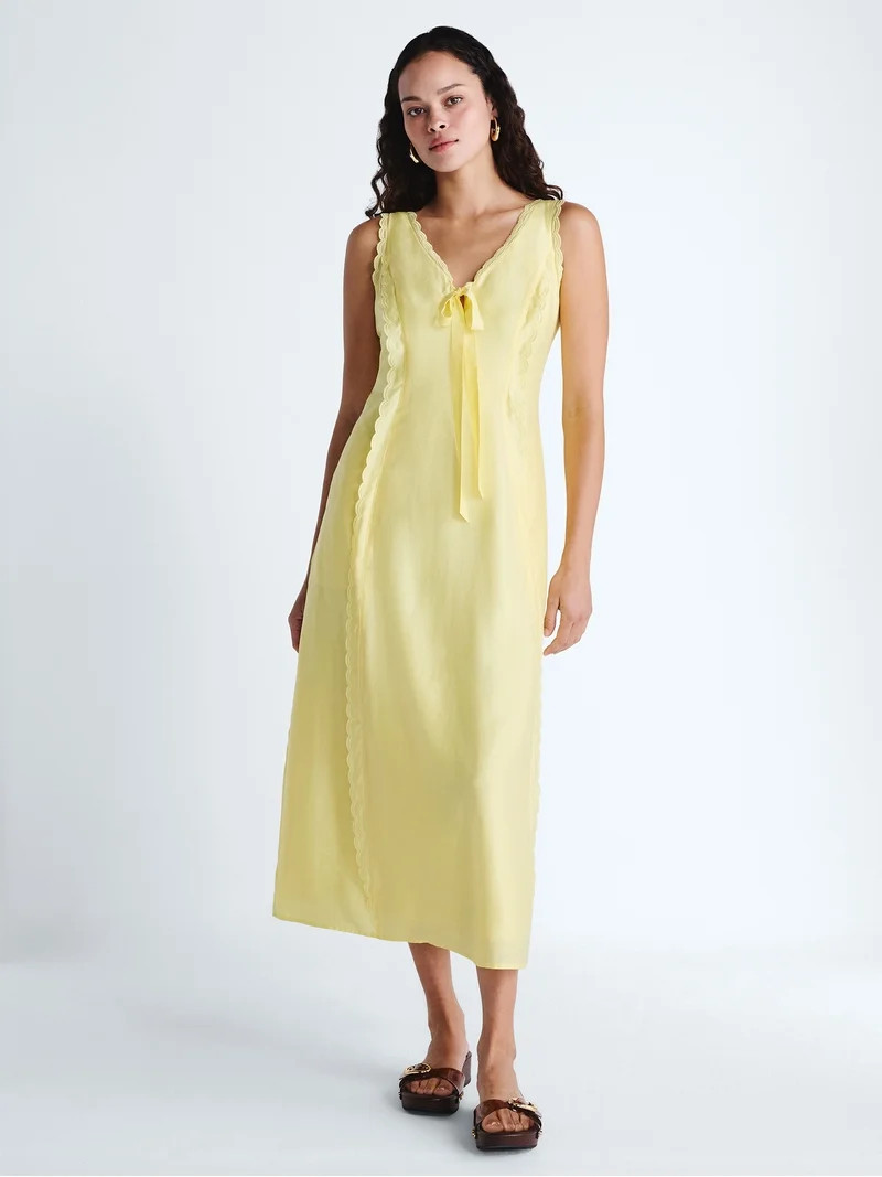 Scoop Maxi Keyhole Dress, Sizes 0-18 | Walmart (US)