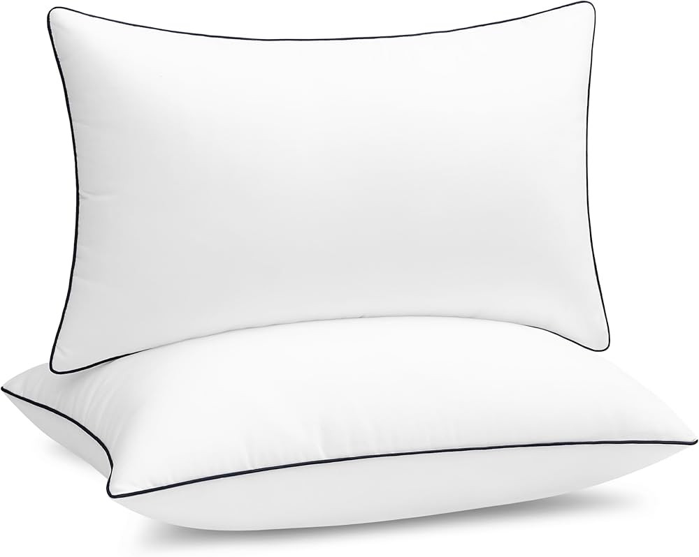 puredown® 12x20 Pillow Inserts Set of 2, Fluffy Overfilled Down Alternative Lumbar Pillows, Soft... | Amazon (US)