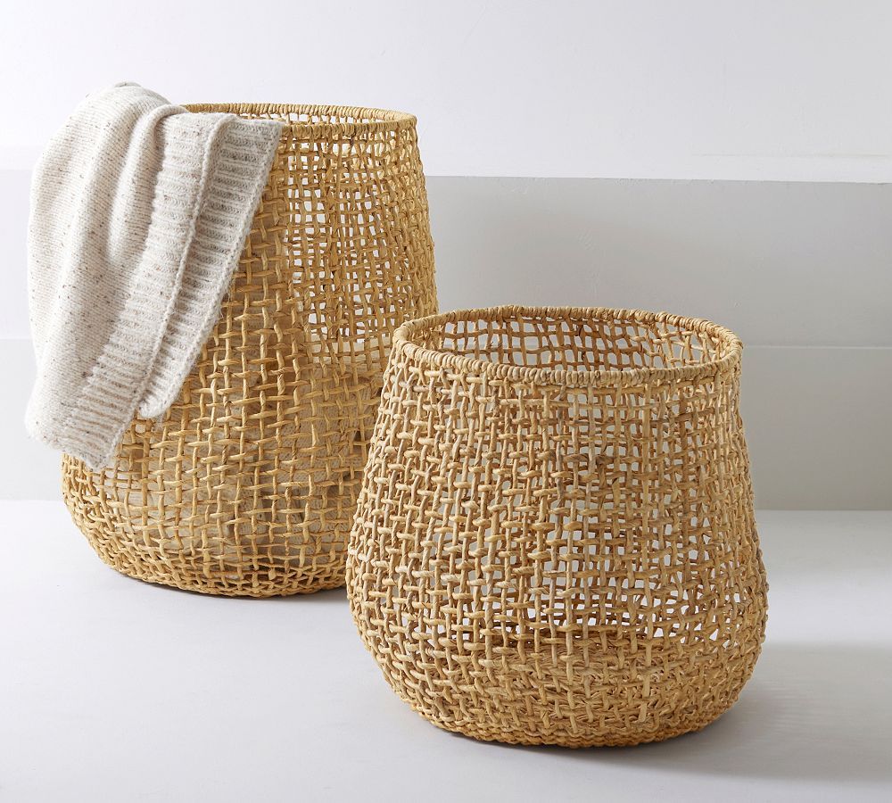 Asha Handwoven Tote Baskets | Pottery Barn (US)