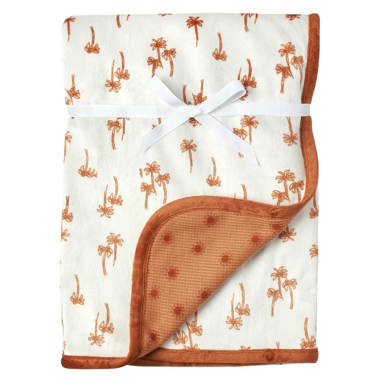 Modern Moments by Gerber Baby & Toddler Boys Reversible Plush Blanket, Terra Sun | Walmart (US)