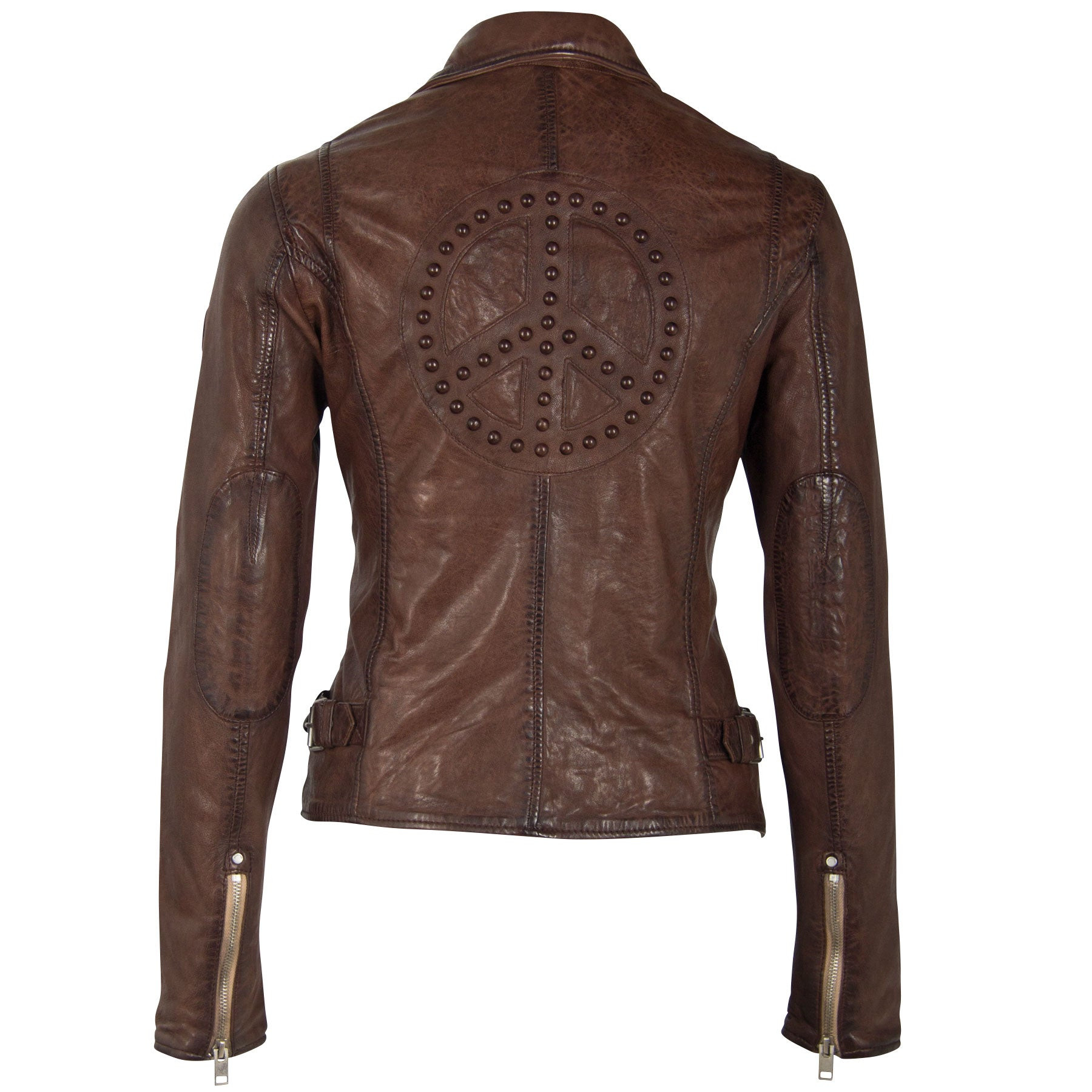 Maysie Rf Leather Jacket, Brown | Wolf & Badger