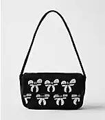Bow Beaded Shoulder Bag | LOFT