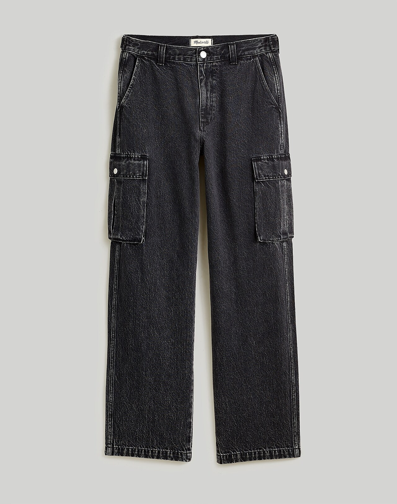 Low-Slung Straight Cargo Jeans in Ranney Wash | Madewell