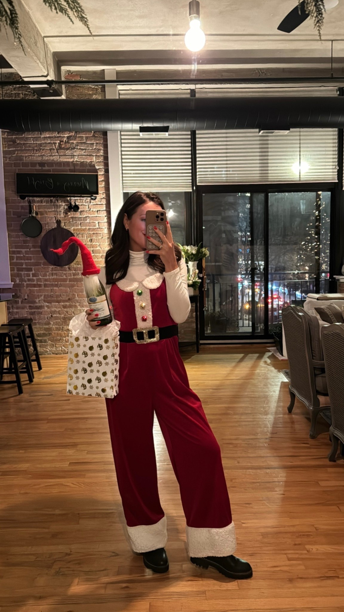 $25 Santa jumpsuit is always a crowd pleaser! I love wearing this to favorite things parties, holiday wine club, and ugly sweater/white elephant parties. I’m in an XS here 

#LTKHoliday