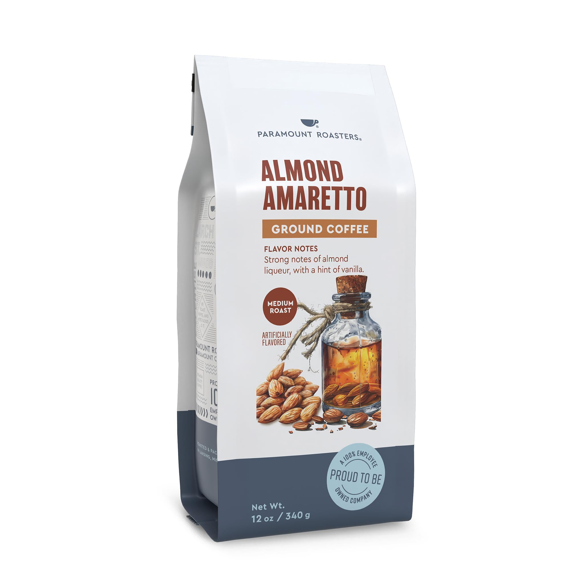 Almond Amaretto Flavored Ground Coffee, 1-12oz Medium Roast | Amazon (US)
