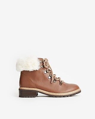 Faux Fur Hiker Boots | Express