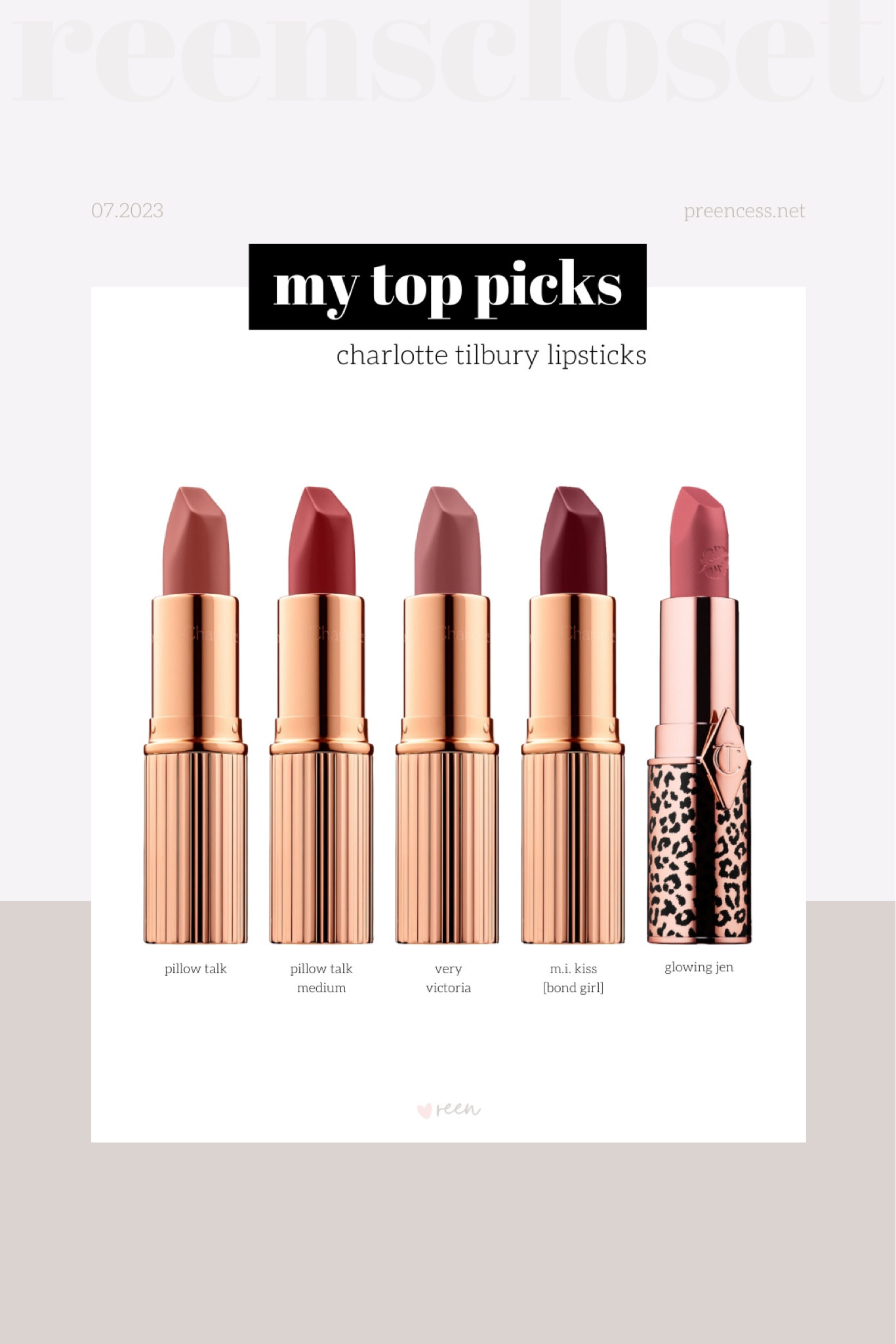 My fave Charlotte Tilbury lipstick shades. 

#LTKunder50 #LTKFind #LTKbeauty